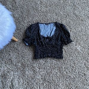 New shein polka dot top
